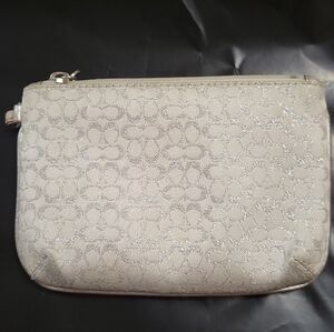 Coach Signature Jacquard Wristlet